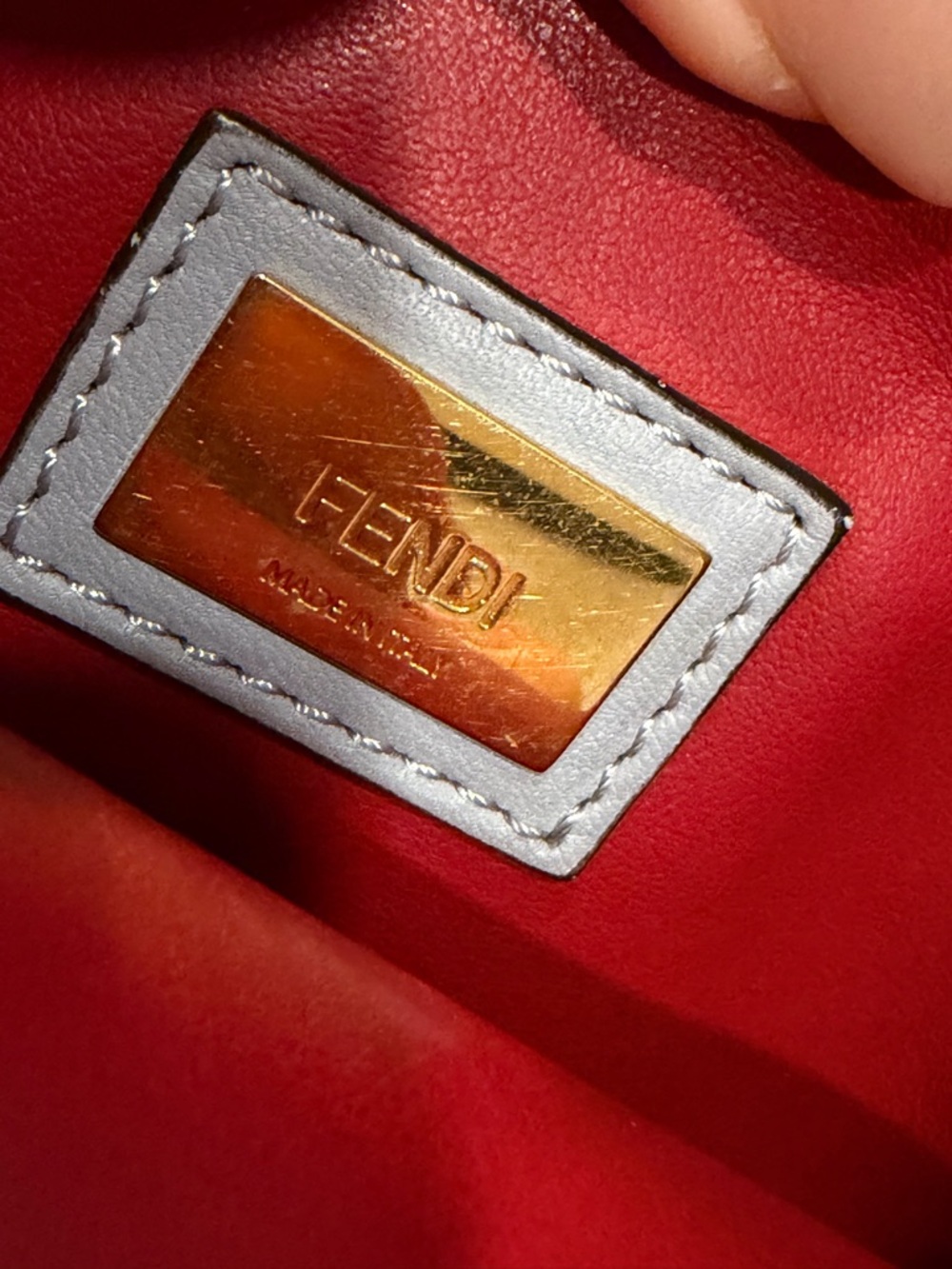 Fendi Blue Leather Small 2Jours Tote - Picture 11 of 16
